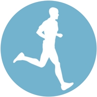 running man symbol cardiovascular medicine